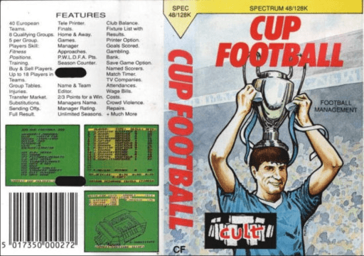 Cup Football box art for ZX Spectrum